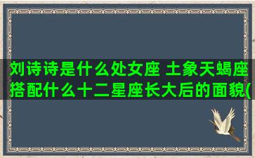 刘诗诗是什么处女座 土象天蝎座搭配什么十二星座长大后的面貌(处女是什么意思呀)